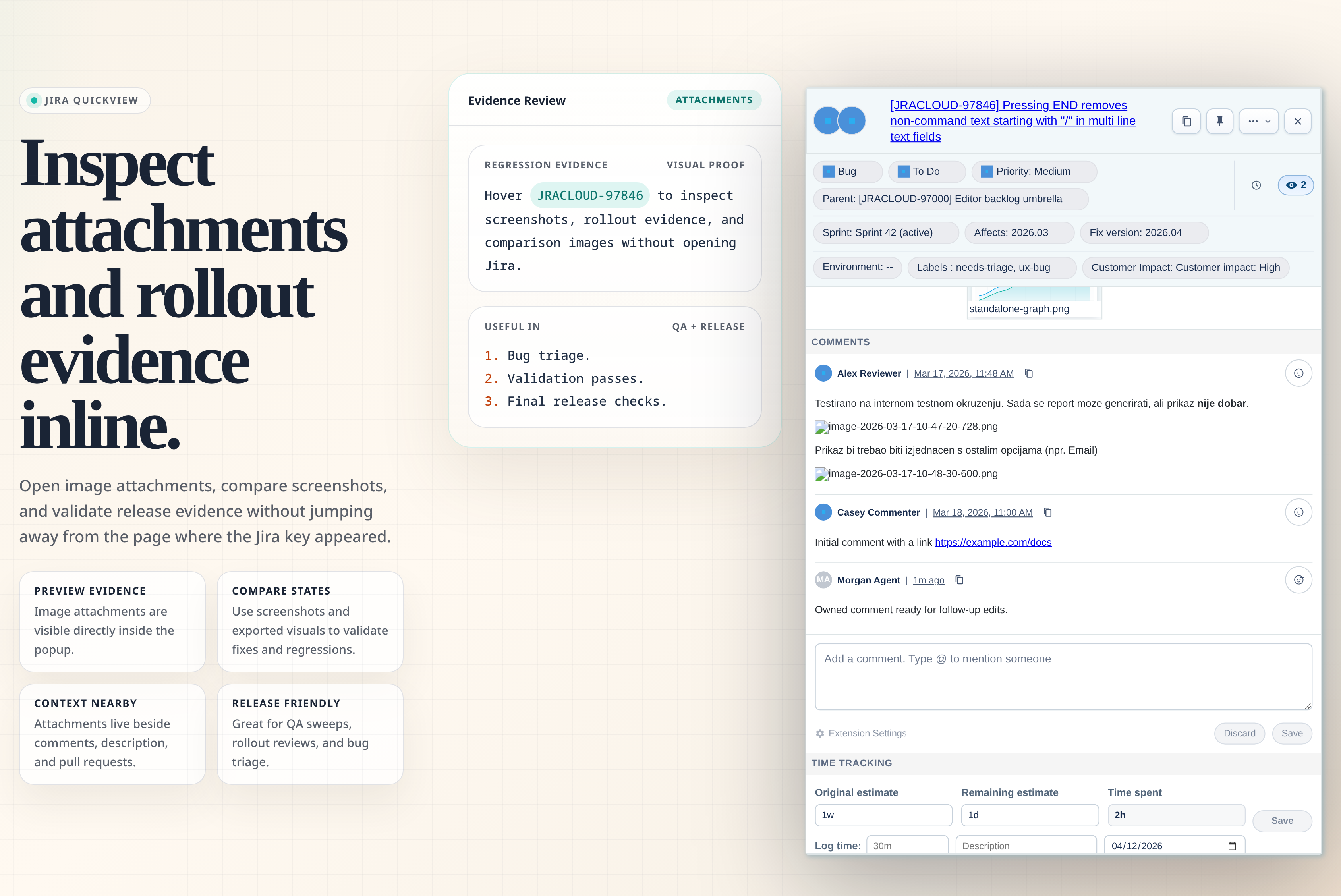Attachments and evidence