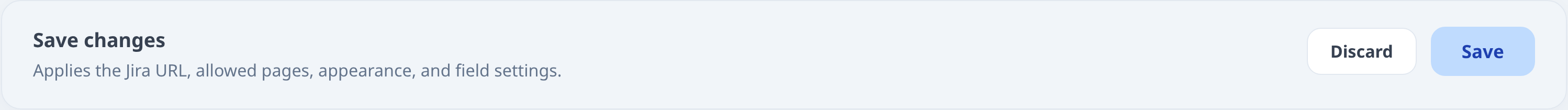 Save and Discard controls